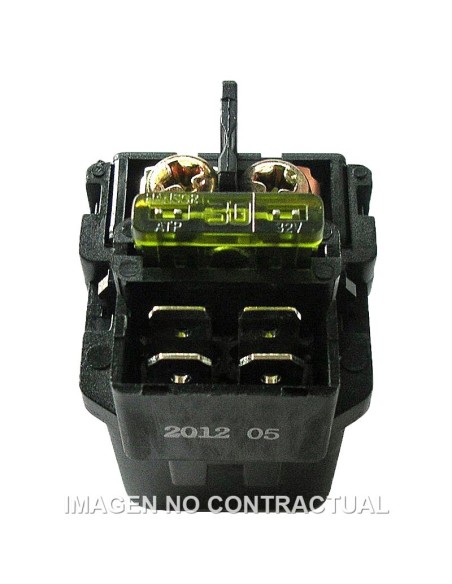 Rele de Arranque 12V 30A con fusible - 4 fastons con fusible 30A