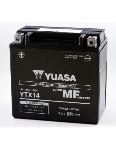 Batería Yuasa MF 12.6Ah WC - YTX14