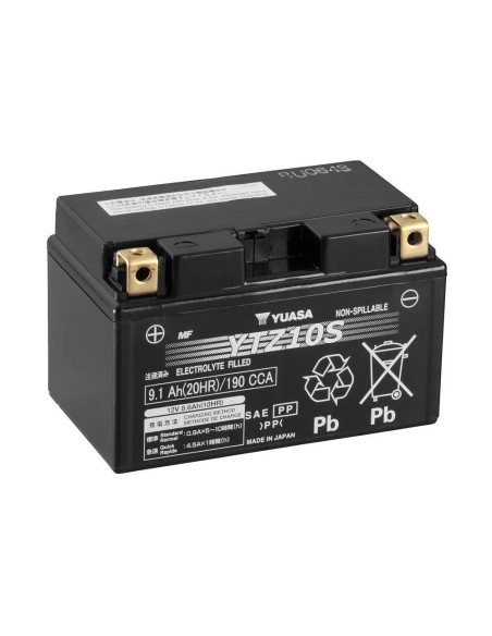 bateria para motocicleta yuasa ytz10s mf