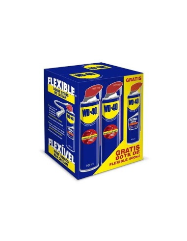 pack wd40 500ml doble accion y 400 ml flexible