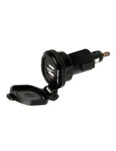 DIN TECH CARGADOR BATERÍA 2 PUERTOS USB 2700 mA 12/32V
