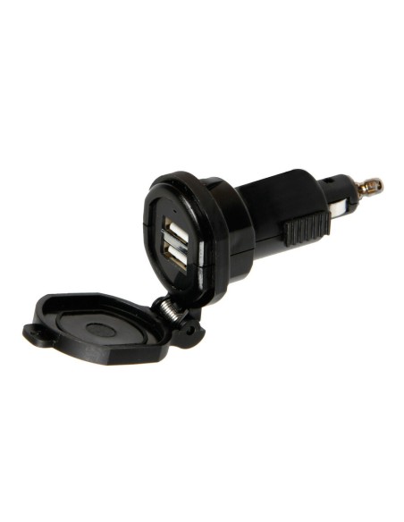 DIN TECH CARGADOR BATERÍA 2 PUERTOS USB 2700 mA 12/32V