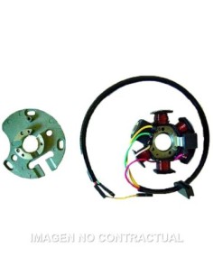 Stator Kokusan 6 Polos 12V 85W (Mot. Derbi/Piaggio 6 v. con arranque eléctrico)