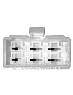 Conector rectangular Hembra con Lengüeta para 6 conctores fastom