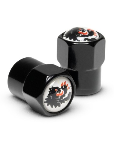 KIT TAPONES MALOSSI VALVULA CAMARA AIRE NEGROS