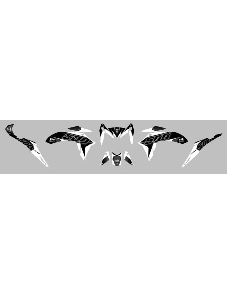 Kit Deco UP Maximize Negro-Blanco Honda CB500F