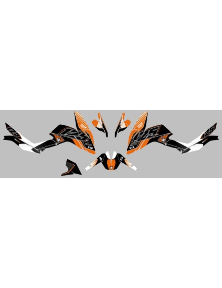 Kit Deco UP Maximize Negro-Naranja KTM Duke 125