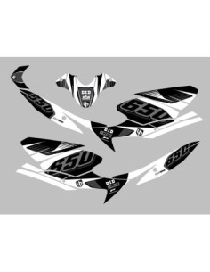 Kit Deco UP Maximize Negro-Blanco Suzuki SV650