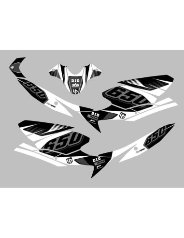 Kit Deco UP Maximize Negro-Blanco Suzuki SV650