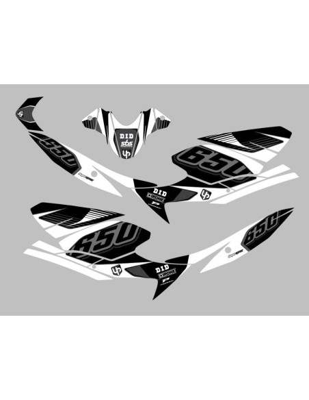 Kit Deco UP Maximize Negro-Blanco Suzuki SV650