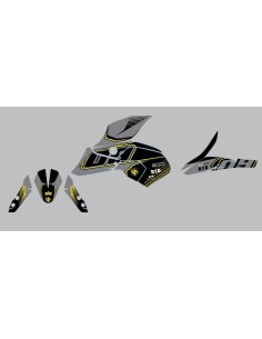 Kit Deco UP Maximize Gris-Amarillo Yamaha MT09