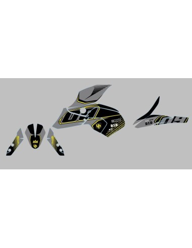 Kit Deco UP Maximize Gris-Amarillo Yamaha MT09