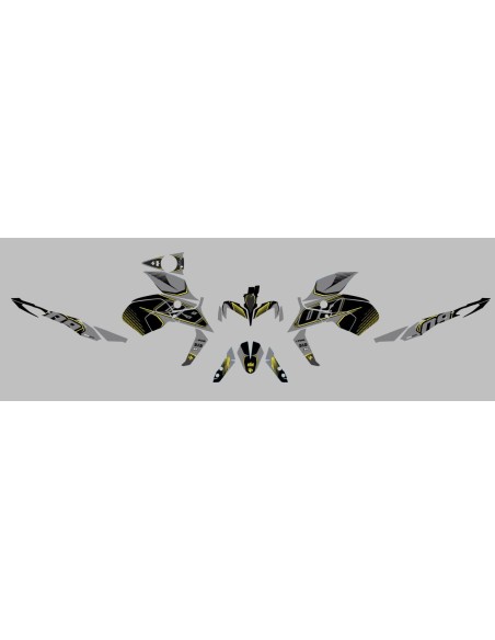 Kit Deco UP Maximize Gris-Amarillo Yamaha MT09
