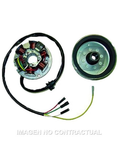 Volante Magnético 6 Polos 12V 100W (Motor Minarelli 50 AM345/AM6 Sin Arranque Eléctrico)