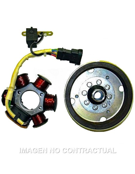 Volante Magnético 6 Polos 12V 90W (Motor Piaggio 50 2T