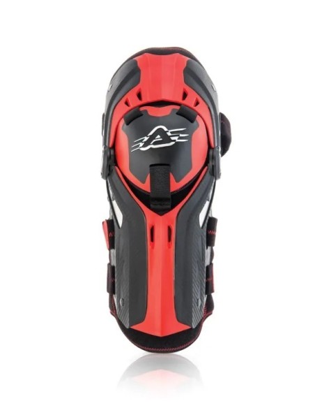 Rodillera Acerbis Gorilla negro/rojo - Protección robusta y cómoda