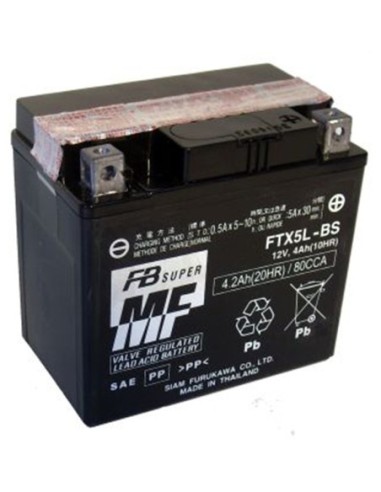 Batería Furukawa FTX5L-BS Sin Mantenimiento