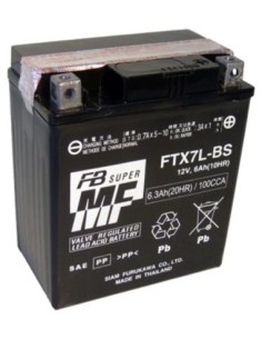 Batería Furukawa FTX7L-BS Sin Mantenimiento