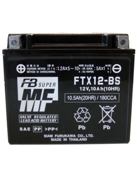 Batería Furukawa FTX12-BS Sin Mantenimiento