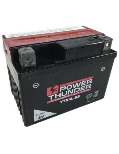 Batería Power Thunder CTX4L-BS Sin Mantenimiento