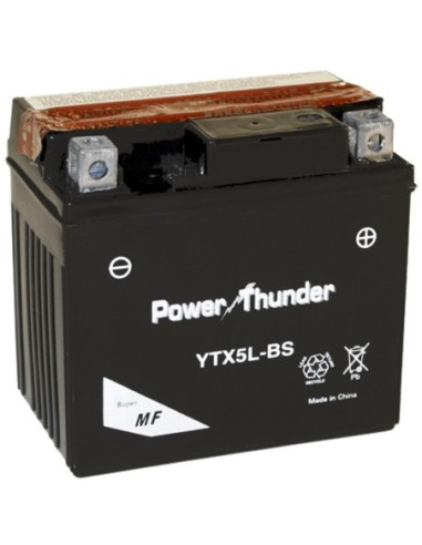 Batería Power Thunder CTX5L-BS Sin Mantenimiento