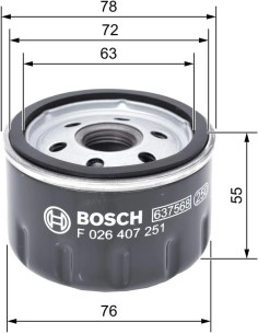 filtro de aceite bosch f026407251 2
