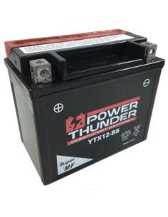 Batería Power Thunder CTX12-BS Sin Mantenimiento