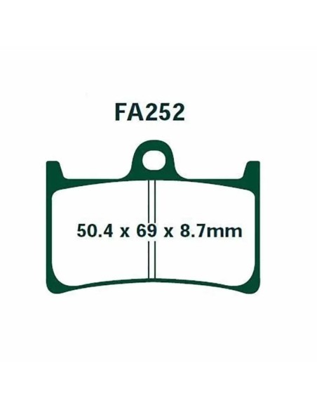 pastillas de freno sintetizada ebc sfa252hh