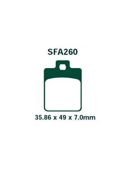 pastillas de freno delanteras ebc sfa260hh piaggio mp3 400 sinterizadas hh