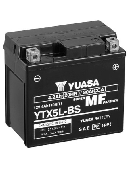 Batería Yuasa YTX5L-BS Sin Mantenimiento