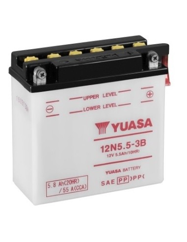 Batería Yuasa 12N5.5-3B Combipack Convencional