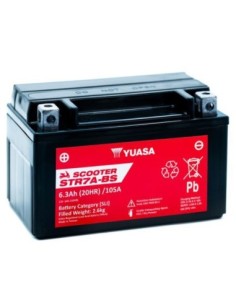 BATERIA YUASA STR7A-BS-CP SIN MANTENIMIENTO SCOOTER RANGE