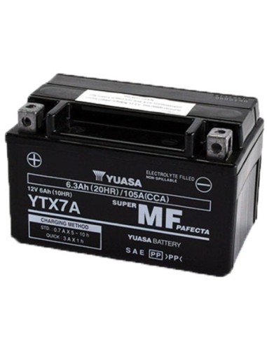 Batería Yuasa YTX7A-WC Precargada