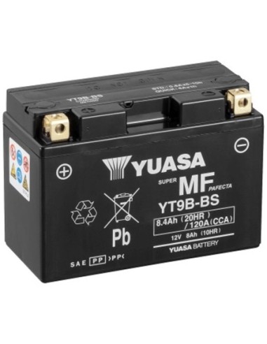 Batería Yuasa YT9B-BS Sin Mantenimiento