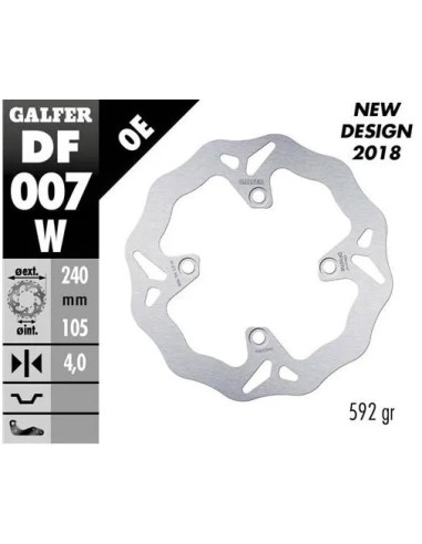 disco freno moto galfer wave fijo 280x4mm df007w