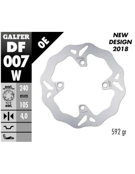 disco freno moto galfer wave fijo 280x4mm df007w