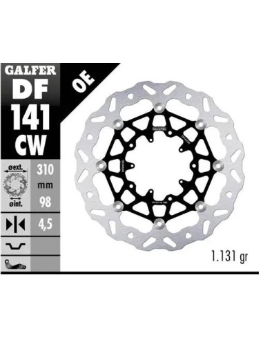 disco freno moto galfer flotante wave completo 310