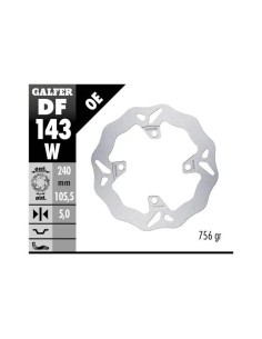 disco de freno trasero galfer df143w para honda forza adv 350