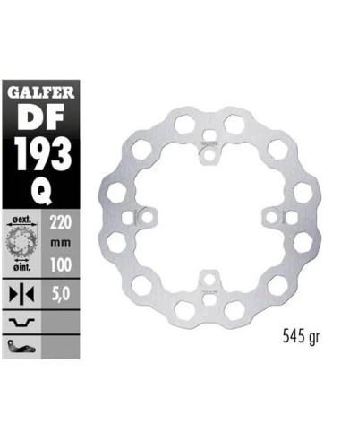 disco freno moto moto fijo galfer qubic 220x5mm df