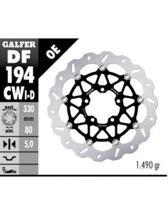 disco freno moto flotante galfer wave 330x5mm df19