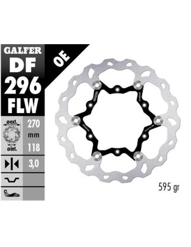 disco freno moto galfer wave flotante 270x3mm df29