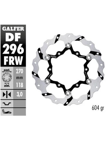 disco freno moto flotante galfer wave 270x3mm df29