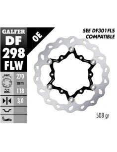 disco freno moto galfer wave flotante 270x3mm df29