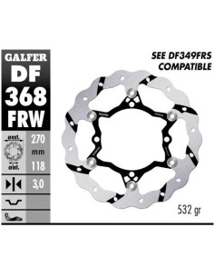 disco freno moto galfer wave flotante delantero df