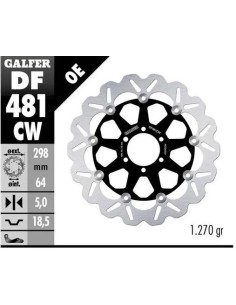disco freno moto galfer wave flotante completo df4