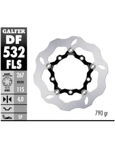 disco freno moto galfer wave flotante 267x4mm df53