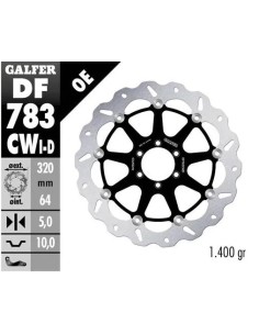 disco freno moto galfer wave flotante completo der