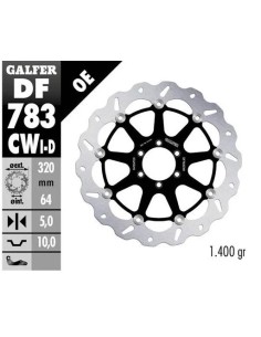 disco freno moto galfer wave flotante completo izq