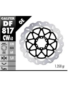 disco freno moto galfer wave flotante compl derch