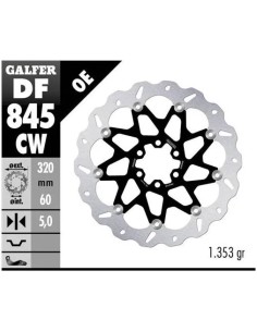 disco freno moto galfer wave flotante compl df84